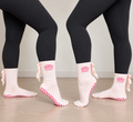 Pretty in Pink Bow Grip Socks 🎀