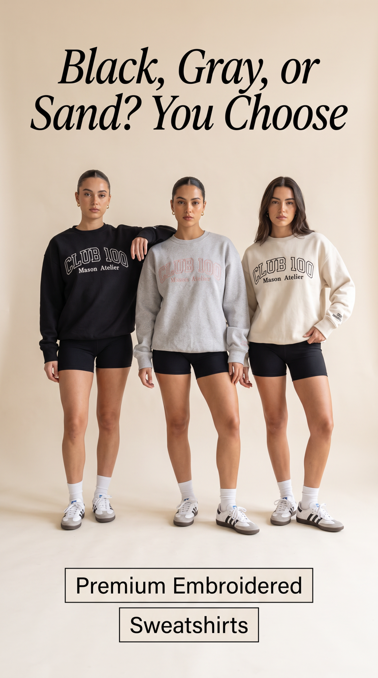100 Club Embroidered Sweatshirt | Pre-Order